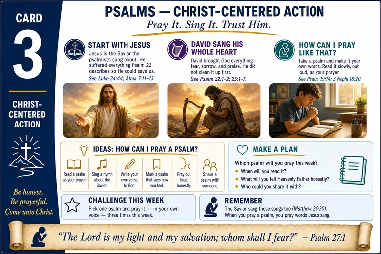 Card 3: CHRIST-CENTERED ACTION — Pray It. Sing It. Trust Him.