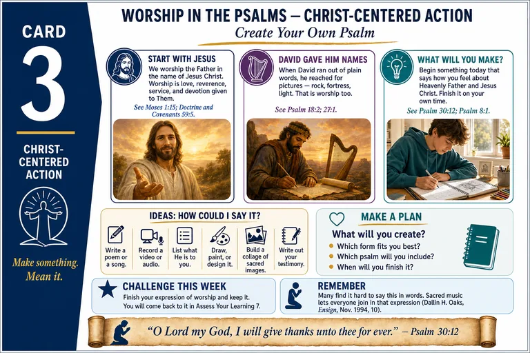 Card 3: CHRIST-CENTERED ACTION — Create Your Own Psalm.