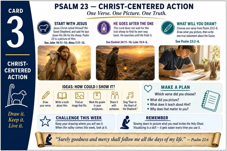 Card 3: CHRIST-CENTERED ACTION — One Verse. One Picture. One Truth.