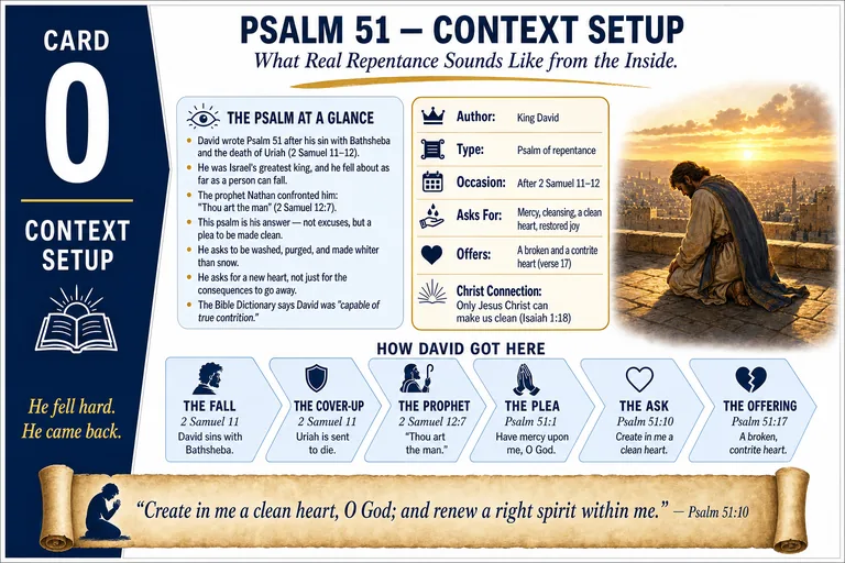 Card 0: CONTEXT SETUP — What Real Repentance Sounds Like from the Inside.