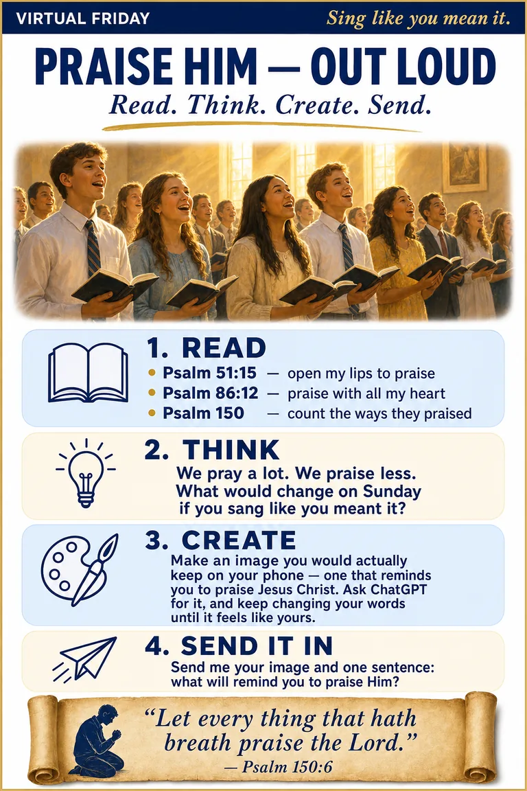 Card 0: VIRTUAL FRIDAY — Read. Think. Create. Send.