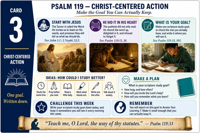 Card 3: CHRIST-CENTERED ACTION — Make the Goal You Can Actually Keep.