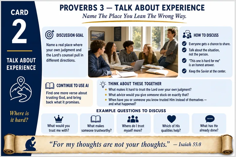 Card 2: TALK ABOUT EXPERIENCE — Name The Place You Lean The Wrong Way.