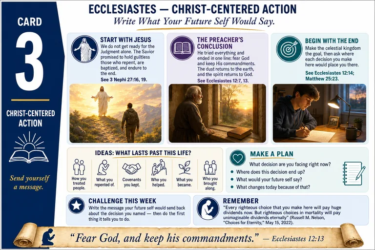 Card 3: CHRIST-CENTERED ACTION — Write What Your Future Self Would Say.