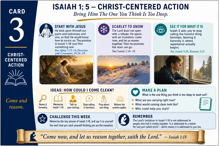 Card 3: CHRIST-CENTERED ACTION — Bring Him The One You Think Is Too Deep.