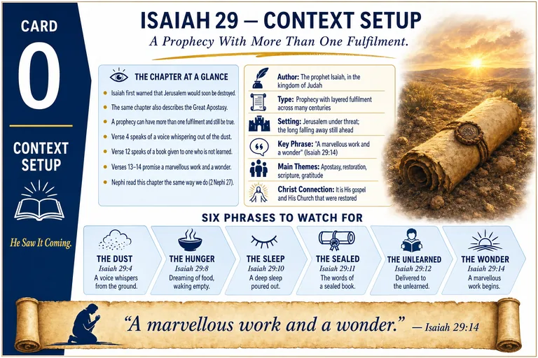 Card 0: CONTEXT SETUP — A Prophecy With More Than One Fulfilment.