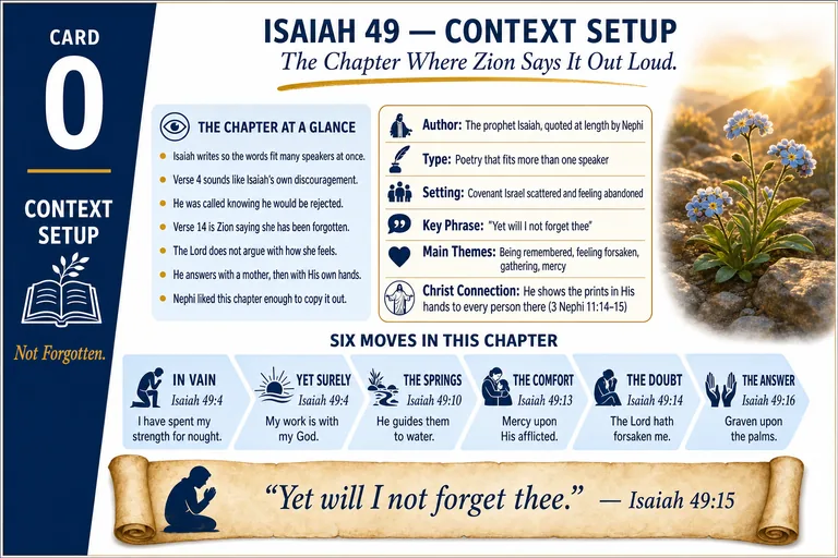 Card 0: CONTEXT SETUP — The Chapter Where Zion Says It Out Loud.