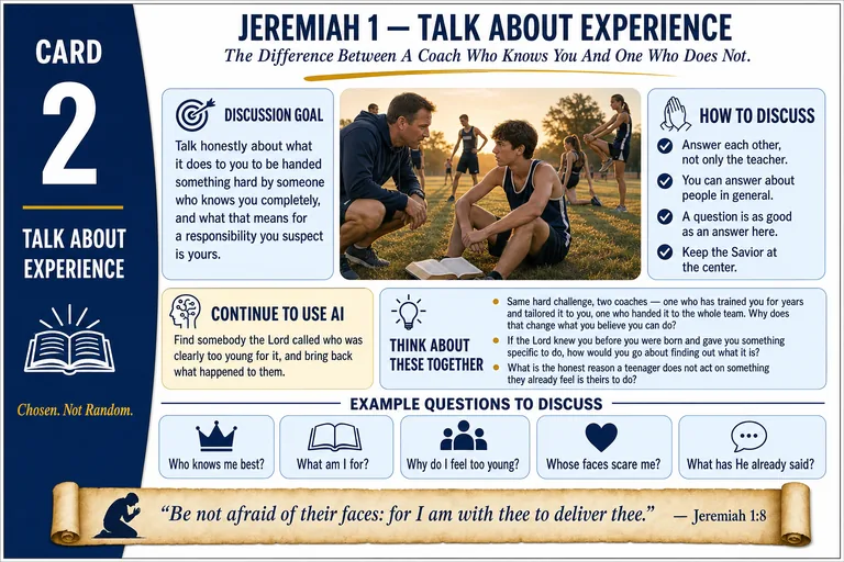 Card 2: TALK ABOUT EXPERIENCE — The Difference Between A Coach Who Knows You And One Who Does Not.