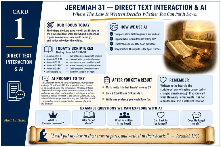 Card 1: DIRECT TEXT INTERACTION & AI — Where The Law Is Written Decides Whether You Can Put It Down.