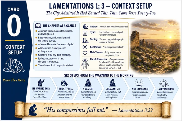 Card 0: CONTEXT SETUP — The City Admitted It Had Earned This. Then Came Verse Twenty-Two.